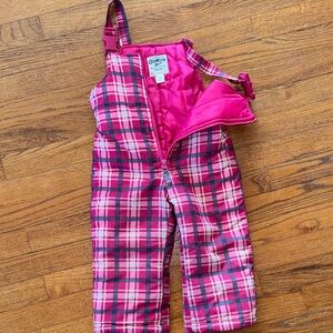 OshKosh B'gosh Pink and Purple Plaid Kids Overalls